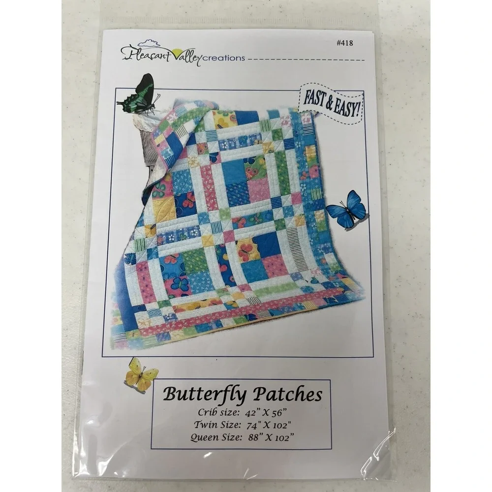 Lot of 4 Quilt Patterns by Pleasant Valley Creations‎ New Crib-King Size